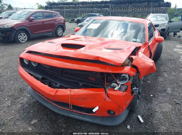 2C3CDZDJ9GH345241 2016 DODGE CHALLENGER Orange Vista frontal