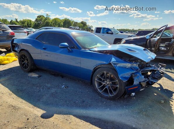 2C3CDZFJ0LH198329 2020 DODGE CHALLENGER Blue Delantero derecho
