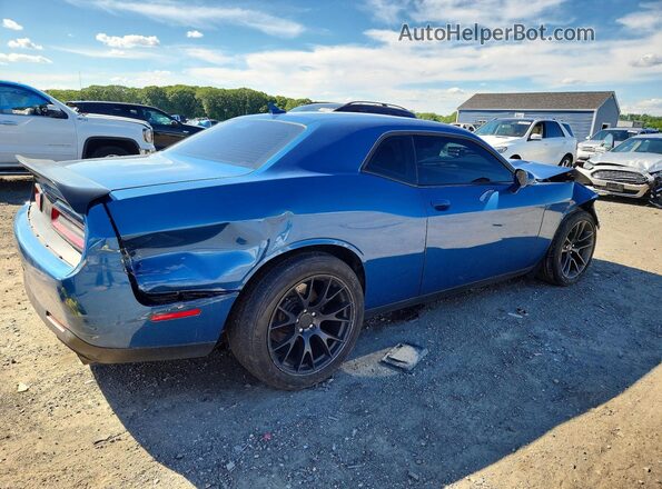 2C3CDZFJ0LH198329 2020 DODGE CHALLENGER Blue Trasero derecho
