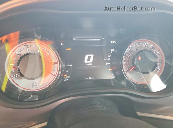 2C3CDZFJ0MH539259 2021 DODGE CHALLENGER Черный Вид щитка приборов