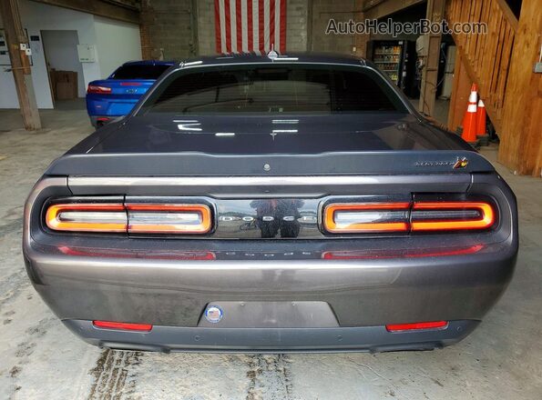 2C3CDZFJ0MH586906 2021 DODGE CHALLENGER Gray Rear interior view