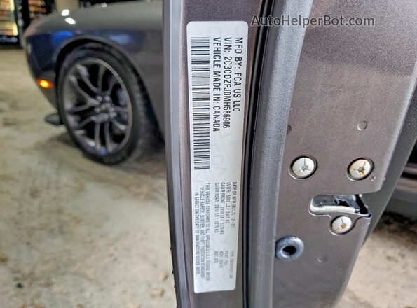 2C3CDZFJ0MH586906 2021 DODGE CHALLENGER Gray 
