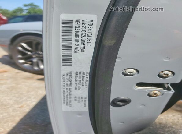 2C3CDZFJ0MH673883 2021 DODGE CHALLENGER Gray Շարժիչի բաժամունքի տեսք