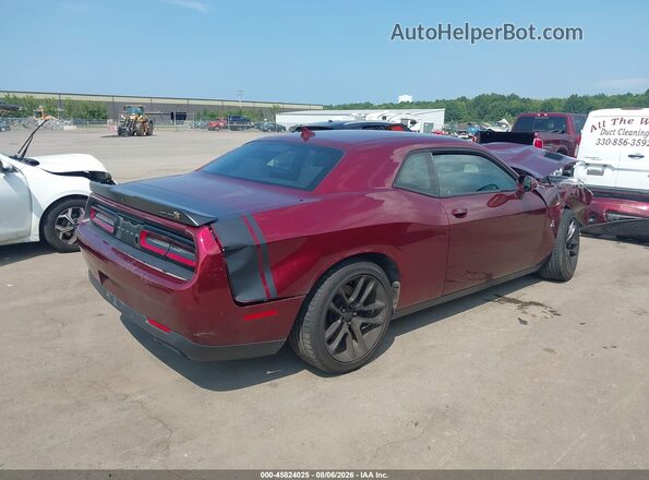 2C3CDZFJ0NH122578 2022 DODGE CHALLENGER Maroon Rear right