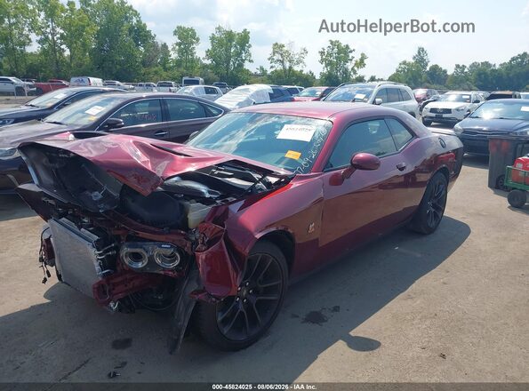 2C3CDZFJ0NH122578 2022 DODGE CHALLENGER Maroon Front left