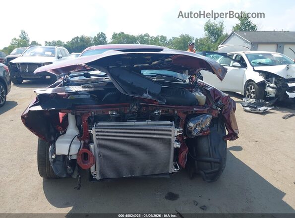 2C3CDZFJ0NH122578 2022 DODGE CHALLENGER Maroon Rear interior view