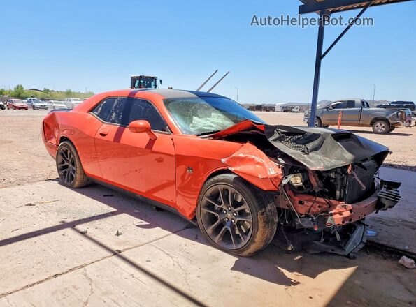2C3CDZFJ0NH175426 2022 DODGE CHALLENGER Оранжевый Передняя правая четверть