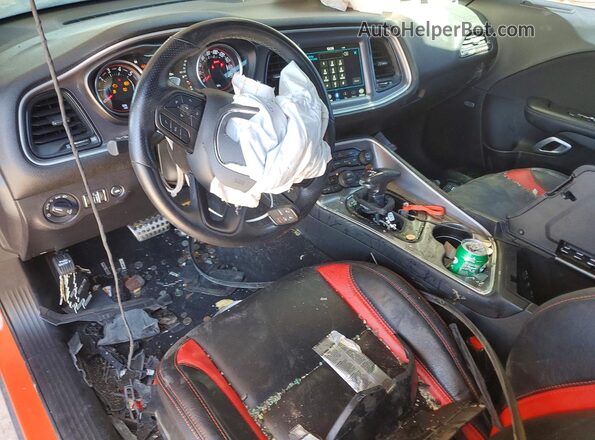 2C3CDZFJ0NH175426 2022 DODGE CHALLENGER Оранжевый Вид панели приборов