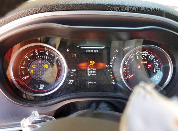 2C3CDZFJ0NH175426 2022 DODGE CHALLENGER Оранжевый Вид щитка приборов
