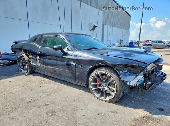 2C3CDZFJ0NH254823 2022 DODGE CHALLENGER Black Передня права чверть