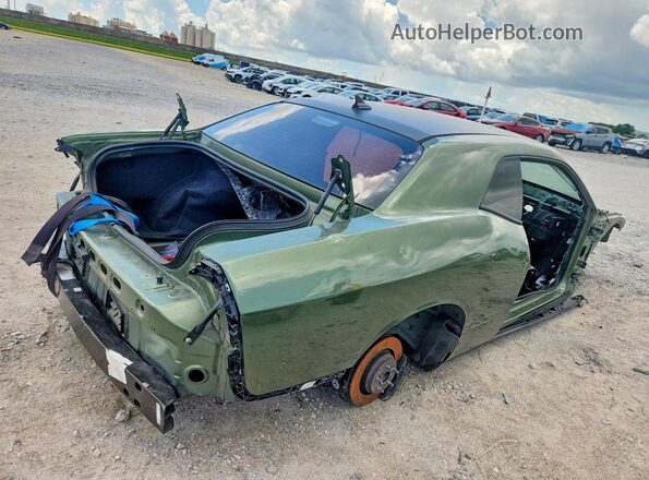 2C3CDZFJ0PH544286 2023 DODGE CHALLENGER Green Trasero derecho