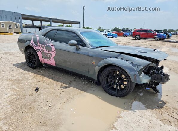 2C3CDZFJ0PH695676 2023 DODGE CHALLENGER Серый Передняя правая четверть