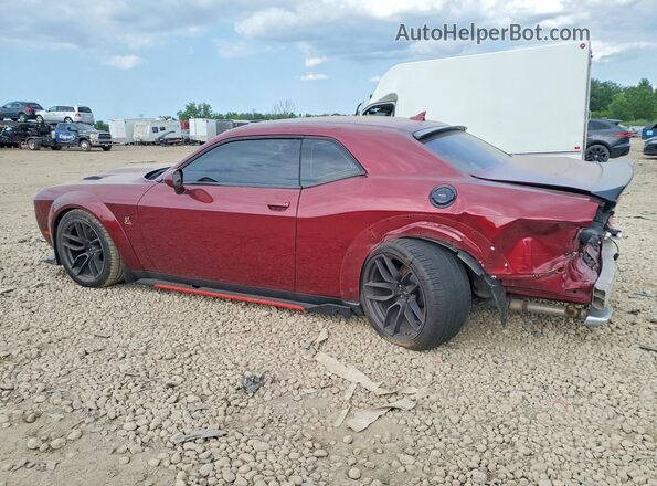 2C3CDZFJ1KH750130 2019 DODGE CHALLENGER Burgundy უკანა მარცხენა