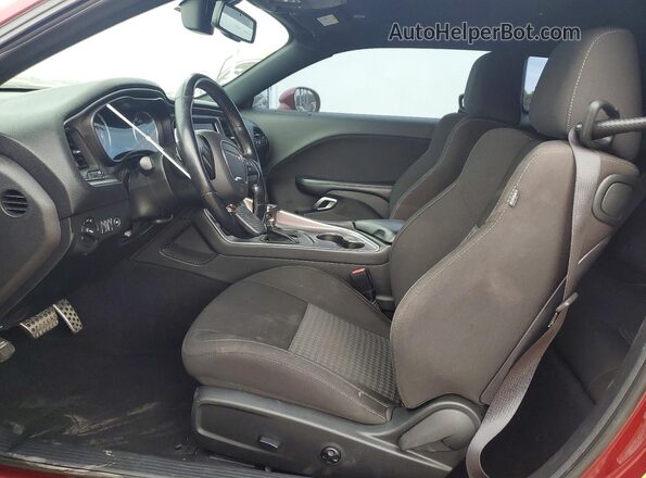 2C3CDZFJ1KH750130 2019 DODGE CHALLENGER Burgundy წინა სალონის ხედი
