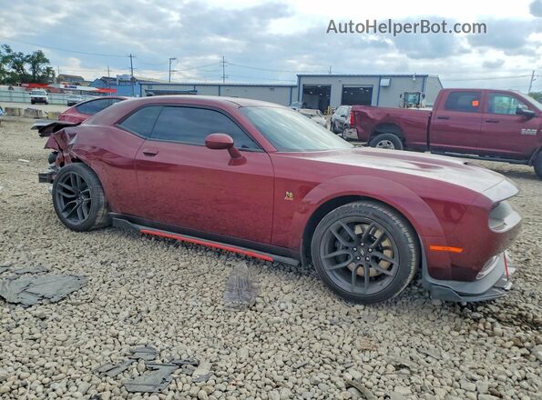 2C3CDZFJ1KH750130 2019 DODGE CHALLENGER Burgundy წინა მარჯვენა