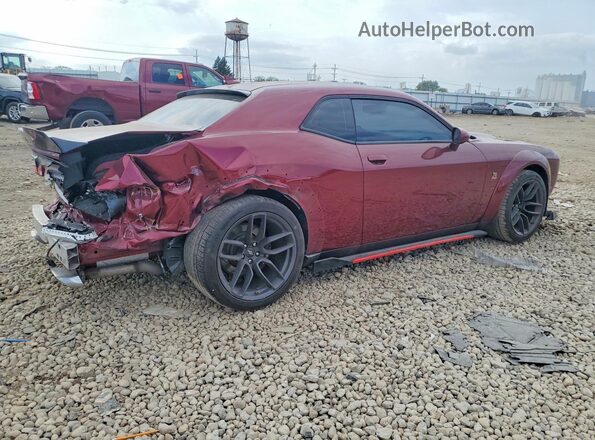 2C3CDZFJ1KH750130 2019 DODGE CHALLENGER Burgundy უკანა მარჯვენა