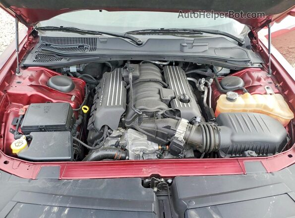 2C3CDZFJ1KH750130 2019 DODGE CHALLENGER Burgundy უკანა სალონის ხედი
