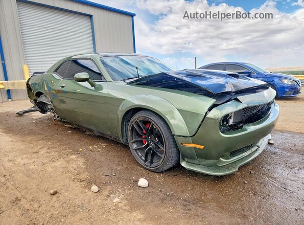 2C3CDZFJ2MH597437 2021 DODGE CHALLENGER Green Передня права чверть