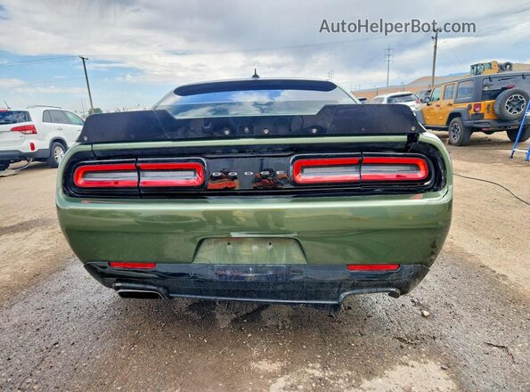 2C3CDZFJ2MH597437 2021 DODGE CHALLENGER Green Вид ззаду