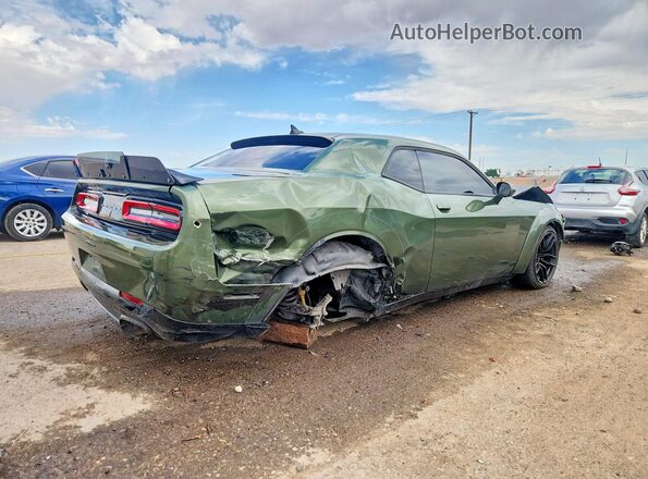 2C3CDZFJ2MH597437 2021 DODGE CHALLENGER Green Задня права чверть