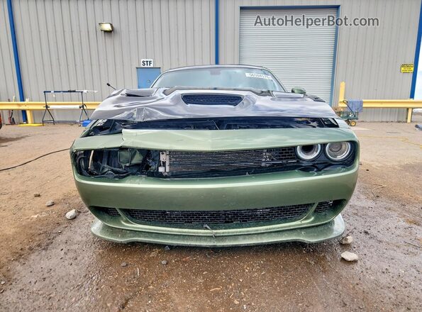 2C3CDZFJ2MH597437 2021 DODGE CHALLENGER Green Вид спереду