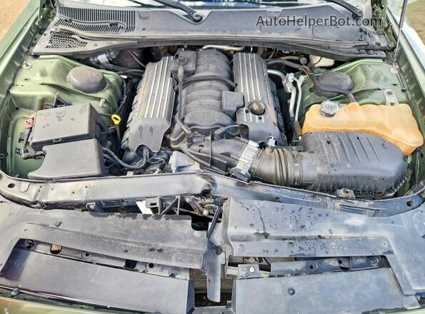 2C3CDZFJ2MH597437 2021 DODGE CHALLENGER Green Вид задньої частини салону