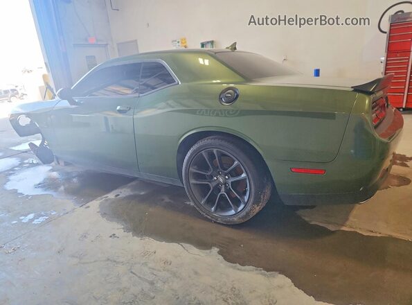 2C3CDZFJ2MH676672 2021 DODGE CHALLENGER Зеленый Задняя левая четверть