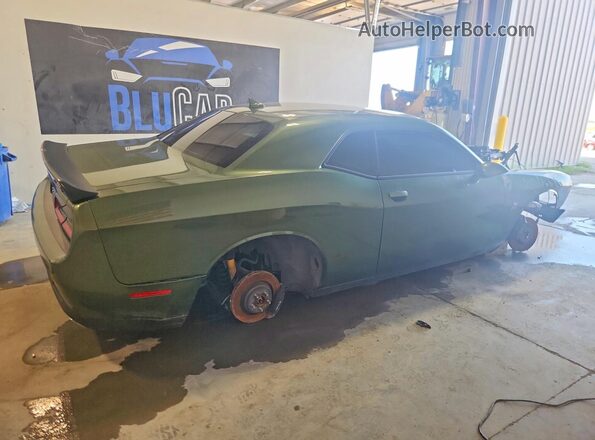 2C3CDZFJ2MH676672 2021 DODGE CHALLENGER Зеленый Задняя правая четверть