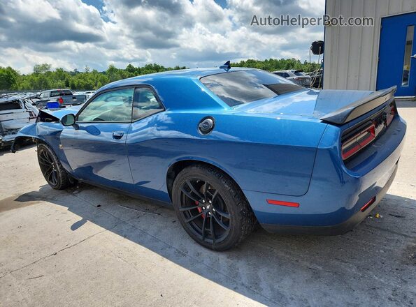 2C3CDZFJ2NH137387 2022 DODGE CHALLENGER Синий Задняя левая четверть