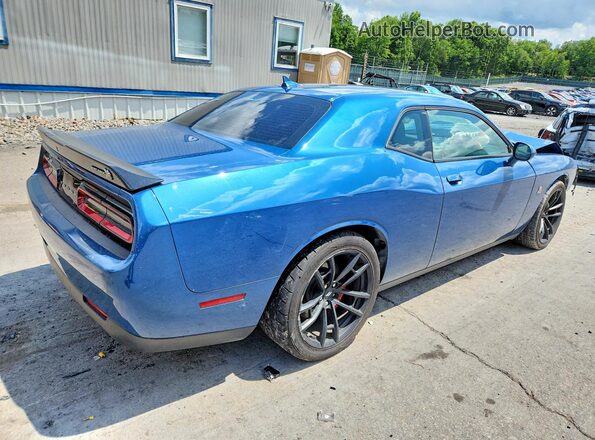 2C3CDZFJ2NH137387 2022 DODGE CHALLENGER Синий Задняя правая четверть