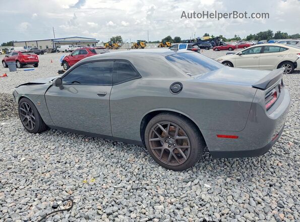 2C3CDZFJ3JH318377 2018 DODGE CHALLENGER Серый Задняя левая четверть
