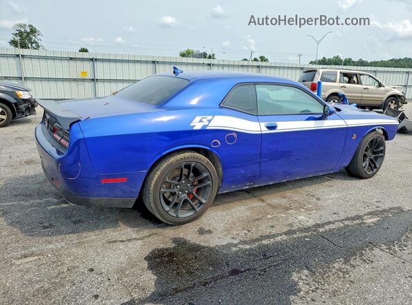 2C3CDZFJ4NH144258 2022 DODGE CHALLENGER Blue Tył prawy