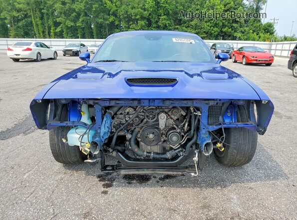 2C3CDZFJ4NH144258 2022 DODGE CHALLENGER Blue Widok z przodu