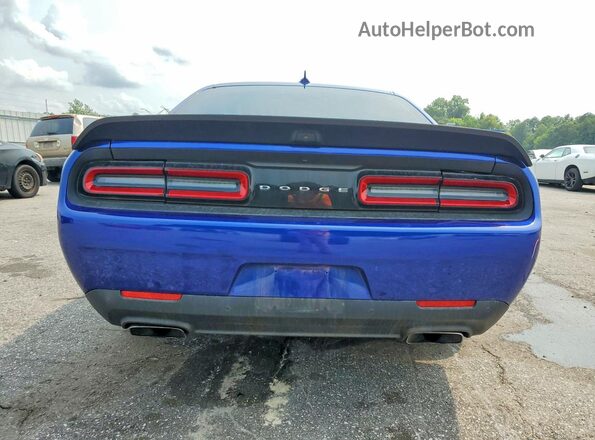 2C3CDZFJ4NH144258 2022 DODGE CHALLENGER Blue Widok z tyłu