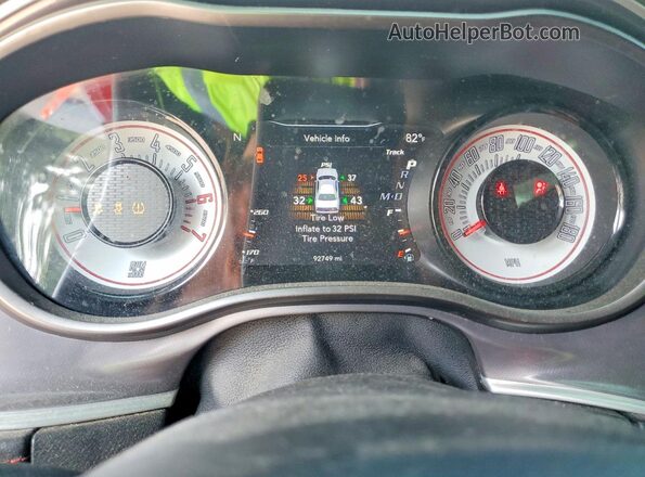 2C3CDZFJ5MH617910 2021 DODGE CHALLENGER White Instrument cluster view