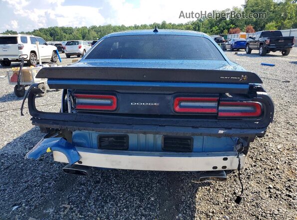 2C3CDZFJ5MH680781 2021 DODGE CHALLENGER Blue Widok z tyłu