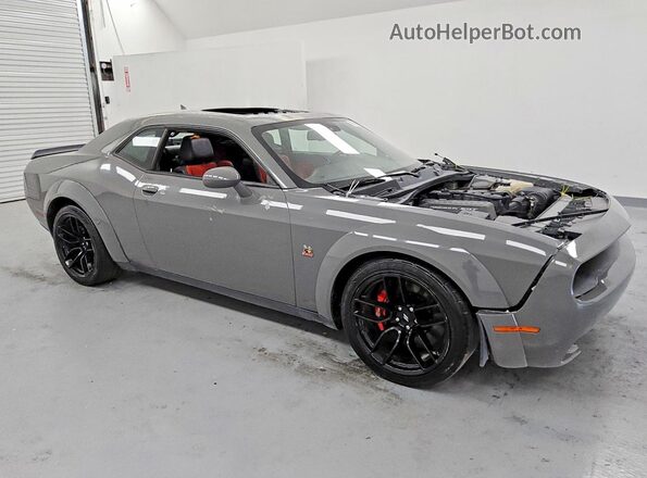 2C3CDZFJ6KH518266 2019 DODGE CHALLENGER Gray Front right