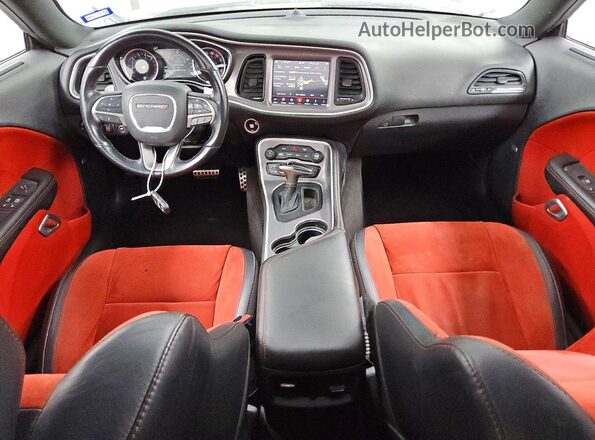 2C3CDZFJ6KH518266 2019 DODGE CHALLENGER Gray Dashboard view