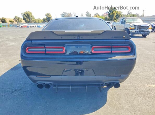 2C3CDZFJ6KH719214 2019 DODGE CHALLENGER Black Հետևի տեսք