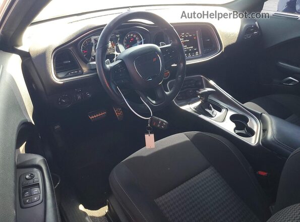 2C3CDZFJ6KH719214 2019 DODGE CHALLENGER Black Առջևի վահանակի տեսք