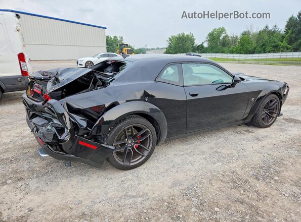 2C3CDZFJ6MH645179 2021 DODGE CHALLENGER Черный Задняя правая четверть