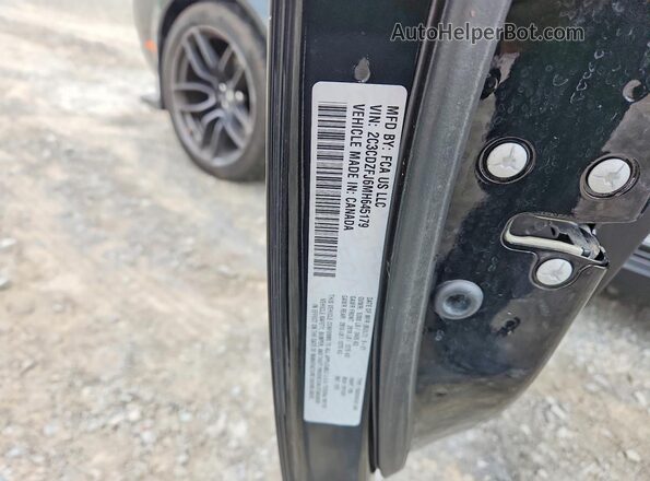 2C3CDZFJ6MH645179 2021 DODGE CHALLENGER Черный Вид наклейки с VIN-кодом