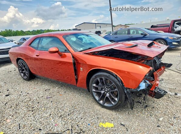 2C3CDZFJ6NH175060 2022 DODGE CHALLENGER Orange Delantero derecho