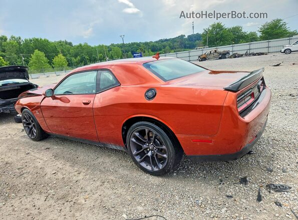 2C3CDZFJ6NH175060 2022 DODGE CHALLENGER Orange Trasero izquierdo