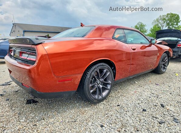 2C3CDZFJ6NH175060 2022 DODGE CHALLENGER Orange Trasero derecho