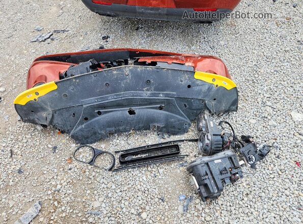 2C3CDZFJ6NH175060 2022 DODGE CHALLENGER Orange Vista del compartimento del motor