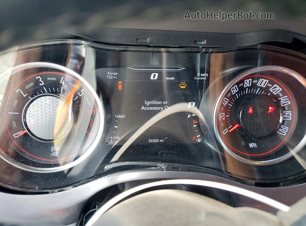 2C3CDZFJ6NH247438 2022 DODGE CHALLENGER Белый Вид щитка приборов