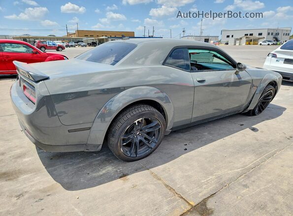 2C3CDZFJ6PH694516 2023 DODGE CHALLENGER Серый Задняя правая четверть