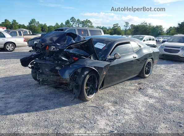 2C3CDZFJ7GH125416 2016 DODGE CHALLENGER Black Առջևի ձախ երեք քառորդ տեսարան