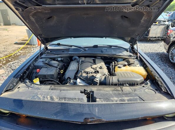 2C3CDZFJ7JH246180 2018 DODGE CHALLENGER Black უკანა სალონის ხედი